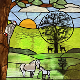 Stained Glass Windows, panels and doors from Stained Glass Work by Shelagh Davies