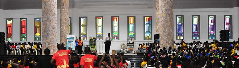Stained glass window maker - Church in Ghana